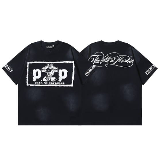 Hellstar Washed Print Short-Sleeve T-Shirt